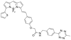 BDP 630/650 tetrazine，bodipy 630/650 tetrazine荧光染料，一种具有红色发射的硼二吡咯烷染料
