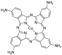 ​氨基(-NH2)酞菁铜，四氨基酞菁铜(CuTAPc)