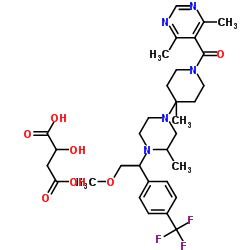 cas:541503-81-5,Vicriviroc Malate,1-[(4,6-二甲基-5-嘧啶基)羰基]-4-[(3S)-4-[(1R)-2-甲氧基-1-[4-(三氟甲基)苯基]乙基]-3-甲基-1-哌嗪基]-4-甲基哌啶苹果酸盐