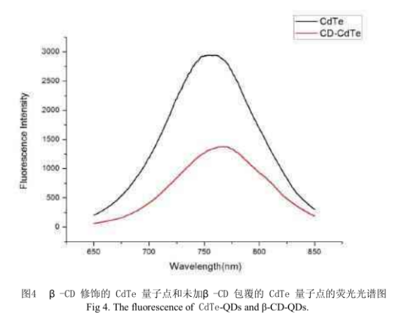 环糊精修饰碲化镉CdTe量子点分散性较好形状近似球形直径大约4nm|供应