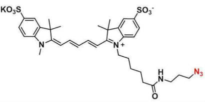 cas: 1481447-40-8，diSulfo-Cy5 Azide，叠氮二硫化物-Cy5荧光标记物