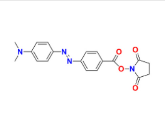 DABCYL-Amine；DABCYL sulfonyl chloride；DABCYL-NHS（DABCYL-NHS ester）核酸探针的结构式