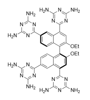 HOF:HOF-2氢键有机骨架结构式-