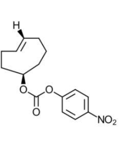 TCO-PNP (axial)是合成TCO接头的基础。TCO将通过反电子需求Diels-Alder环加成反应与四嗪反应，形成稳定的二氢哒嗪键