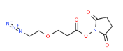 Azido-PEG1-NHS CAS:1807530-06-8是一种 PROTAC linker，属于 PEG 类。可用于合成 PROTAC 分子