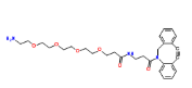 DBCO-NHCO-PEG4-amine TFA salt CAS:1255942-08-5是一种可降解 (cleavable) 的 ADC 连接桥，可用于连接 MMAE (HY-15162) 和抗体