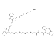 N-(m-PEG4)-N&#039;-(DBCO-PEG4)-Cy5 CAS:2107273-76-5是一种 PROTAC linker，属于 PEG 类。可用于合成 PROTAC 分子