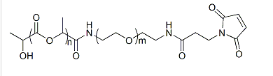 PLGA5K-PEG5K-MAL聚乳酸羟基乙酸共聚物-聚乙二醇-马来酰亚胺PEG分子量：1K,2K,3.4K,5K,10K,20K
