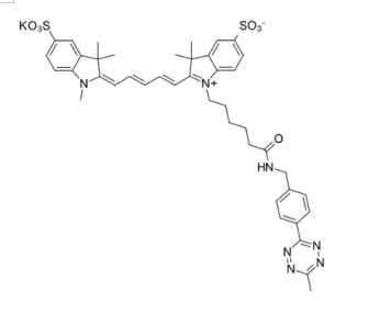 Sulfo-Cyhaiine5 tetrazine|Sulfo-Cy5 tetrazine|水溶Cy5-Tetrazine|水溶性磺化Cy5-四嗪/四氮杂苯 荧光染料