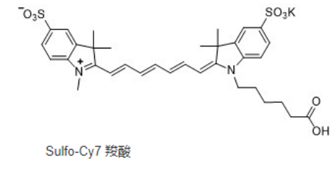 Sulfo-Cyhaiine7 carboxylic acid | 水溶染料Cy7-COOH | Sulfo-Cy7-COOH | 磺化Cy7-COOH羧酸基 荧光染料