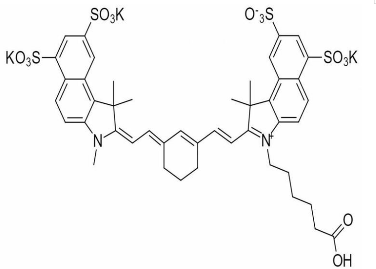 Sulfo-Cy7.5 COOH | Sulfo-Cy7.5 carboxylic acid | 磺化水溶性CY7.5羧酸 | 羧基化荧光染料