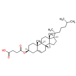 琥珀酸胆固醇酯(CHEMS)/Cholesteryl hemisuccinate分子式 C31H50O4/分子量 486.726