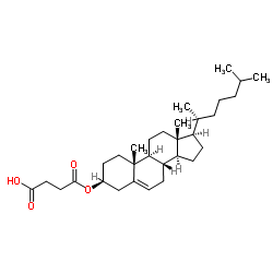 1651222670338904.png 琥珀酸胆固醇酯(CHEMS)/Cholesteryl hemisuccinate分子式 C31H50O4/分子量 486.726