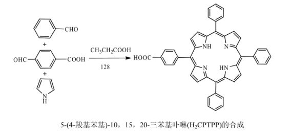 5-(4-羧基苯基)-10,15,20-三苯基卟啉(H2CPTPP)的制备方法