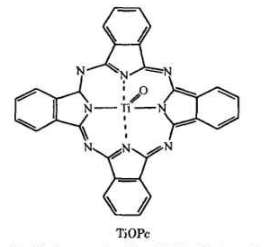 液相法制备纳米酞菁氧钛(TiOPc)有机光导材料（含结构式）
