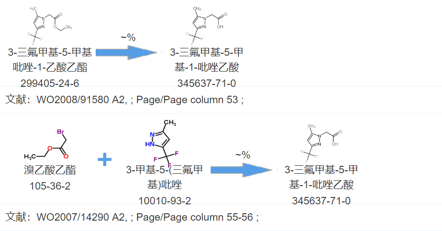 cas:345637-71-0|3-三氟甲基-5-甲基-1-吡唑乙酸|(5-Methyl-3-trifluoromethylpyrazol-1-yl)acetic acid