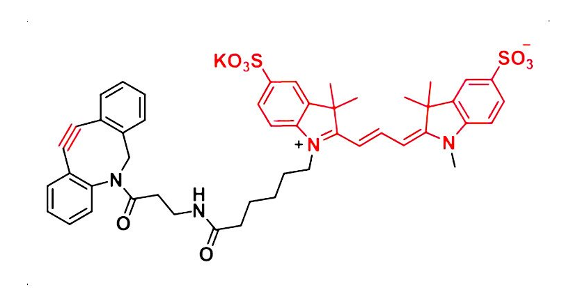 DBCO-Disulfo-Cyhaiine3|DBCO-Disulfo-Cy3|二苯并环辛炔水溶性CY3染料标记