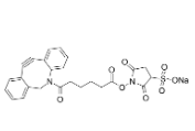 DBCO-Sulfo-NHS ester sodium CAS:1400191-52-7是一种可降解 (cleavable) 的 ADC 连接桥，用于抗体药物结合物 (ADCs) 的合成