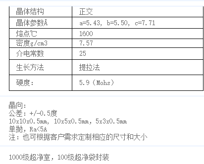 镓酸钕(NdGaO3)单晶基片  &lt;100,&lt;110&gt;,&lt;001&gt;&lt;111&gt;&lt;101&gt;取向的 可定制