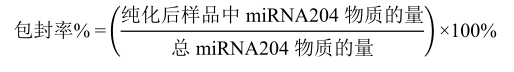 牛奶外泌体装载miRNA204的制备及表征