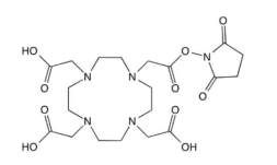 DOTA-NHS ester螯合Cu2+连接示意图(cas170908-81-3)