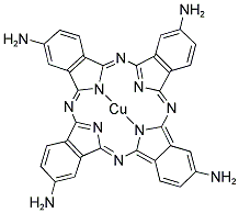 氨基(-NH2)酞菁铜.png (四氨基酞菁)铜(II),cas: 28632-30-6,氨基(-NH2)酞菁铜,四氨基酞菁铜(CuTAPc)