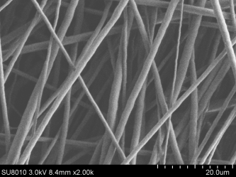 PVDF纤维膜  聚偏氟乙烯静电纺丝纤维膜 纤维直径500-2000nm