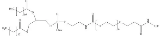 ​DSPE-PEG2000-TPP/二硬脂酰基磷脂酰乙醇胺-聚乙二醇2000-磷酸三苯脂/分子量：PEG分子量可选