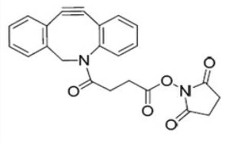 DBCO-NHS酯/二苯并环辛烯-活性酯是一种胺反应性构件，用于有机介质中含胺分子的改性