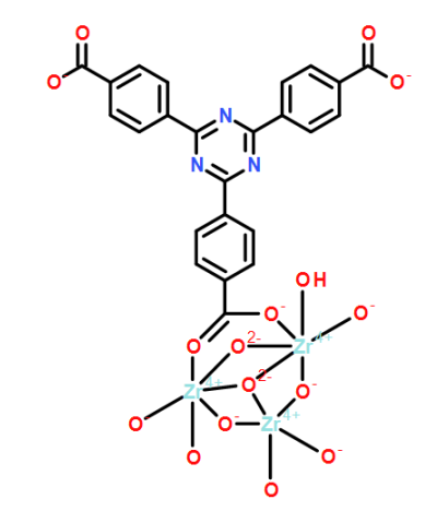 PCN-777(Zr)，cas1644161-46-5分子式：C24H23N3O16Zr3  分子量：883.12