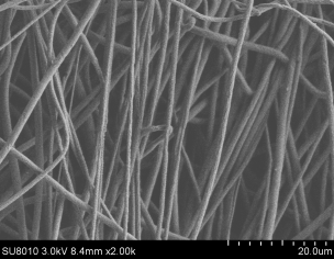 PLA纳米纤维膜  聚乳酸纤维膜 纤维直径500-2000nm