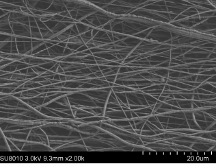 PS纳米纤维膜  聚苯乙烯纤维膜 纤维直径500-2000nm