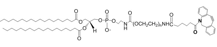 DSPE-PEG3400-DBCO、磷脂-聚乙二醇3400-二苯并环辛炔（分子量可按需定制）