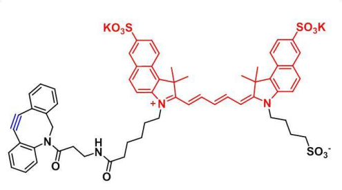 DBCO-trisulfo-Cyhaiine5.5，DBCO-trisulfo-Cy5.5，二苯并环辛炔-三磺酸-花青素CY5.5染料​