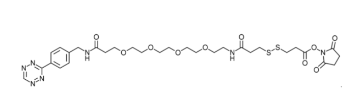 Tetrazine-PEG4-SS-NHS具有NHS活化酯的可裂解同双功能连接子