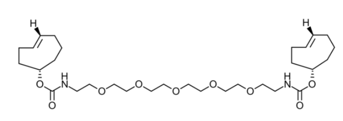 TCO-PEG5-TCO  PEG是经环氧乙烷聚合而成的，相对分子量在200～8000或者8000以上的乙二醇高聚物