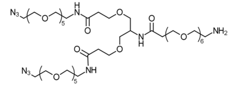 Amino-bis-PEG3-TCO是一种可降解(cleavable)的含3个单元PEG的ADClinker，可用于合成抗体偶联药物(ADC)