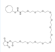 TCO-PEG12-NHS ester CAS:2185016-39-9是一种可降解 (cleavable) 的 ADC 连接桥，用于抗体药物结合物 (ADCs) 的合成