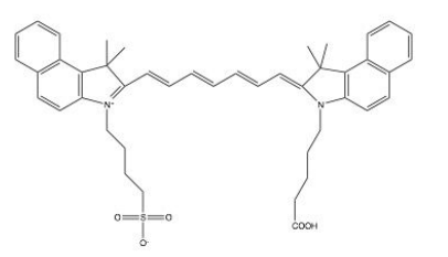 ICG COOH / Carboxlaic acid/ dichlorotriazine / DC 吲哚菁绿标记羧基/二氯三嗪的结构式