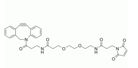 DBCO-PEG2-Maleimide，DBCO (二苯并环辛炔) 的马来酰亚胺 (Maleimide) 衍生物