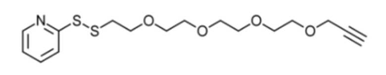 Alkyne-PEG4-SSPy是具有叠氮化物和硫醇反应性的异双功能连接子
