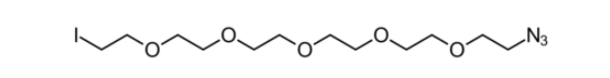 Iodo-PEG5-azide的分子式:C12H24IN3O5，分子量:417.24