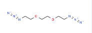 Azido-PEG3-azide的分子式：C6H12N6O2，分子量 200.199