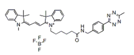 Cy3 methyltetrazine CAS:2183473-57-4的分子式:C40H46BF4N7O，分子量:727.7