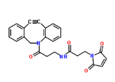DBCO-Maleimide CAS:1395786-30-7是一种可降解 (cleavable) 的 ADC 连接桥，用于抗体药物结合物 (ADCs) 的合成