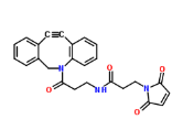 DBCO-Maleimide DBCO-Maleimide CAS:1395786-30-7是一种可降解 (cleavable) 的 ADC 连接桥,用于抗体药物结合物 (ADCs) 的合成
