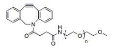 DBCO-mPEG 10KDa是一种胺反应性NHS酯，可将反应性部分轻松连接几乎任何伯或仲胺基团