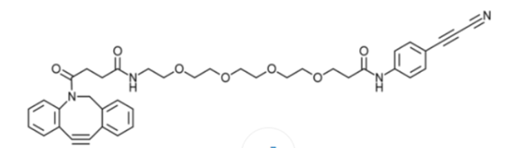 DBCO-PEG4-APN，一种异双功能连接子，其包含对半胱氨酸具有出色的化学选择性的APN部分和用于单击化学的DBCO部分