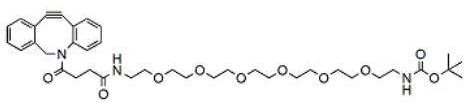 DBCO-PEG6-NH-Boc是一种具有DBCO基团和Boc保护胺的点击化学试剂