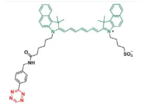 Tetrazine-ICG 吲哚菁绿标记四嗪的外观状态